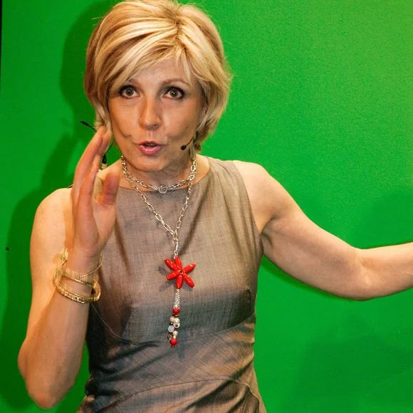 Photo d'archive datee du 15 juin 2007 d'Evelyne Dheliat. Evelyne Dheliat fête ses 50 ans de présence sur TF1. Photo by Potin/APS-Medias/ABACAPRESS.COM