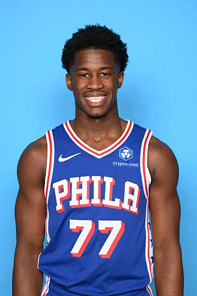 Edgecombe of the Philadelphia 76ers poses for a head shot during NBA Media Day on September 26, 2025 at the Philadelphia 76ers Training Complex in...