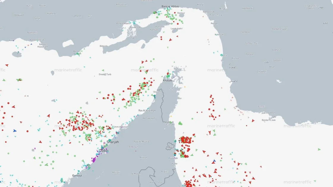 No tankers have crossed the Strait of Hormuz so far this Sunday. Two sanctioned tankers tried earlier on Sunday but were turned around due to the Strait being closed.