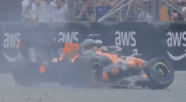 La scène hallucinante : une caméra de maison capture le crash d’Oscar Piastri en Australie