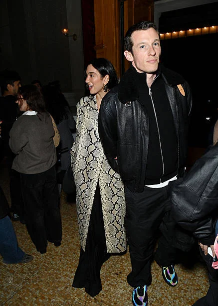 Dua Lipa and Callum Turner attend as Rosalia surprises fans at NYC listening event for “LUX,” out November 7, at The Weylin on November 01, 2025 in...