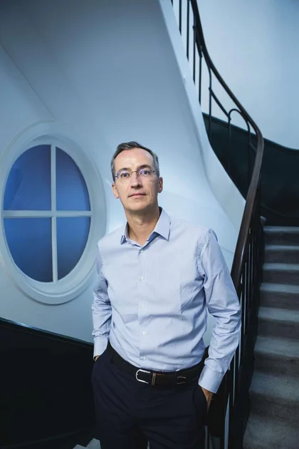 Pierre-Edouard Sterin, cofondateur du groupe Smartbox, et créateur de Otium Capital, à Paris, en septembre 2023.