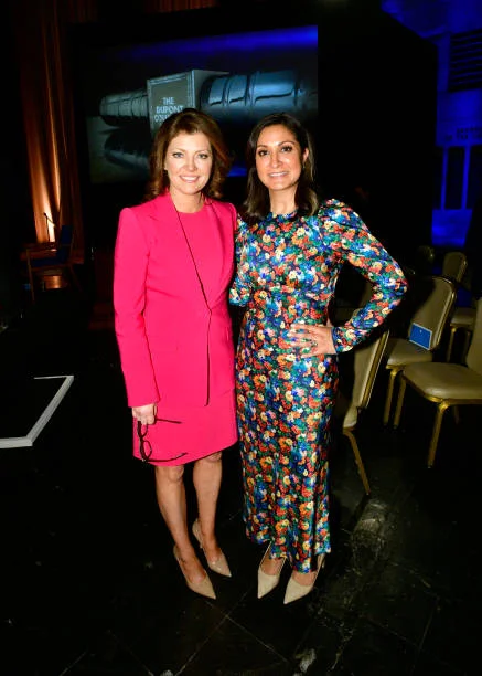 Hosts Norah O'Donnell and Amna Nawaz attend The 2023 duPont-Columbia Award Winners announced at Awards Ceremony hosted by Norah O'Donnell and Amna...