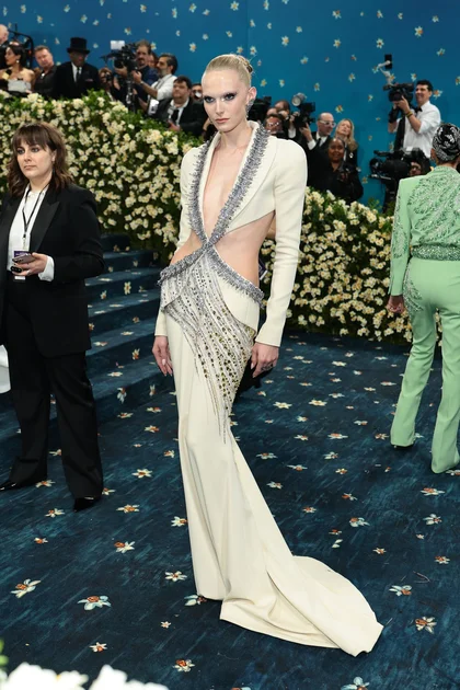 NEW YORK NEW YORK  MAY 05 Alex Consani attends the 2025 Met Gala Celebrating Superfine Tailoring Black Style at...