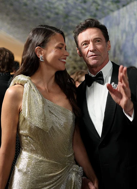 new york, new york may 04 lr sutton foster and hugh jackman attend the 2026 met gala celebrating costume art at the metropolitan museum of art on may 04, 2026 in new york city photo by matt winkelmeyermg26getty images for the met museumvogue