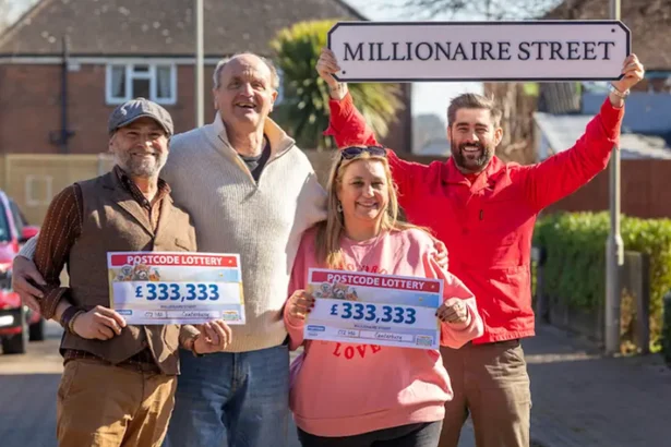 Pictured is People's Postcode Lottery winners