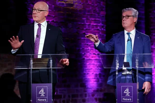 Some voters may face a choice between John Swinney's SNP and Malcolm Offord's Reform UK (Picture: Jeff J Mitchell)
