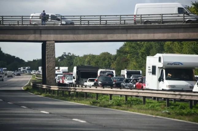 Drivers stuck in queues the morning after two serious incidents shut the M5 in Devon