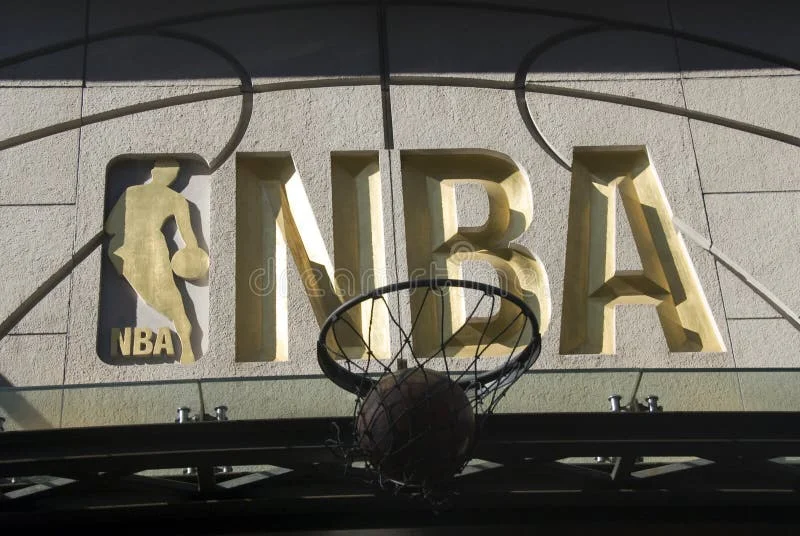 Nba symbol in New York store. Nba stock images, royalty-free photos and pictures