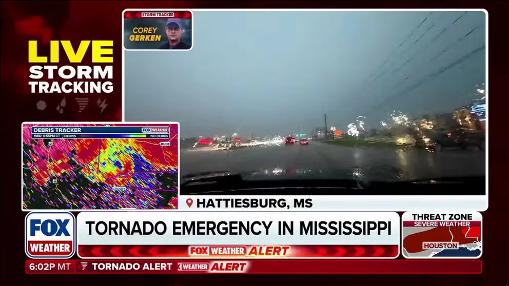 A Tornado Emergency has been issued for parts of Franklin County, Mississippi, as a confirmed large and destructive tornado was observed near Bude and Meadville. FOX Weather Meteorologist Steve Bender analyzes the dangerous tornado on radar and identifies areas that need to be on alert.
