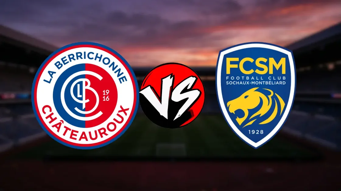 pronostic entre les équipes Chateauroux et Sochaux