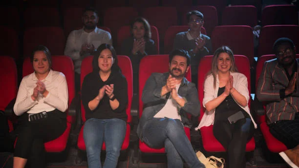 audiences sitting on seats and enjoying their time - facing audience stock pictures, royalty-free photos & images