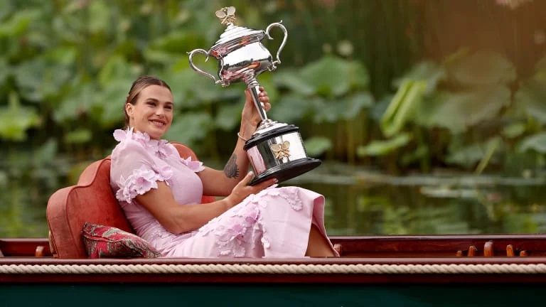 Sabalenka will rise to WTA world No. 2 on Monday after the victory, equalling her career-high ranking.