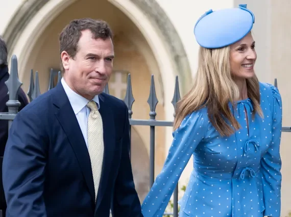 Peter Phillips and Harriet Sperling on Easter Sunday 2026