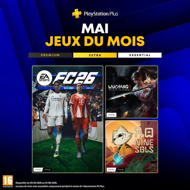 Les jeux du mois de mai 2026 | Source : Sony Interactive Entertainment
