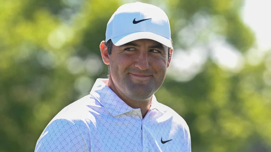 Scottie Scheffler smiles at 2026 PGA Championship ahead of his PGA Champions dinner.