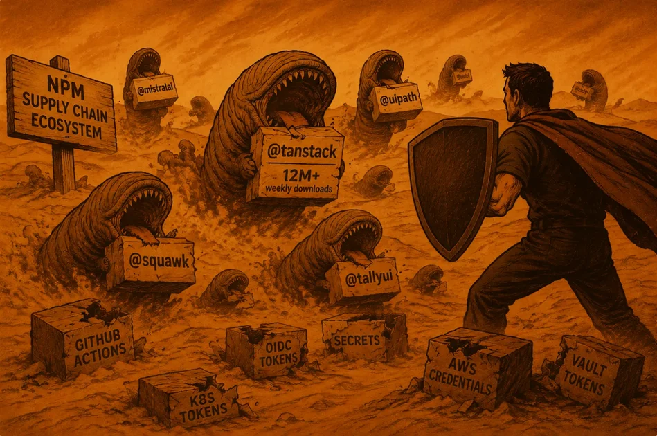 ArmorCode Blog - Mini Shai-Hulud: The NPM Supply Chain Worm Hitting TanStack, Mistral, UiPath, and More