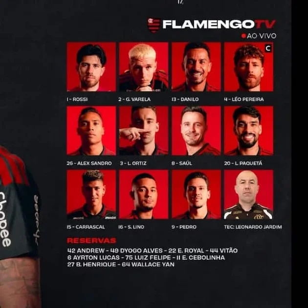 Preview image for Confirmed! With Paquetá, Flamengo name XI for Athletico-PR in Brasileirão