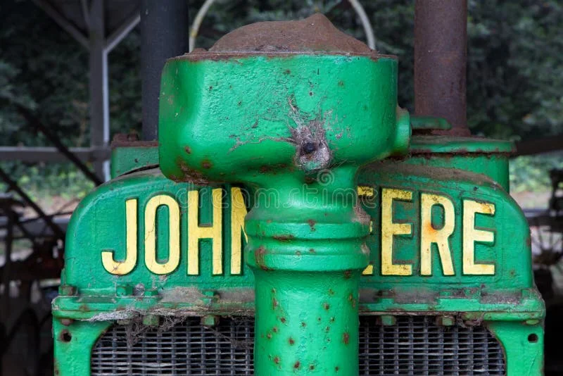 Antique John Deere Tractor Grille. Antique john deere tractor stock images, royalty-free photos and pictures