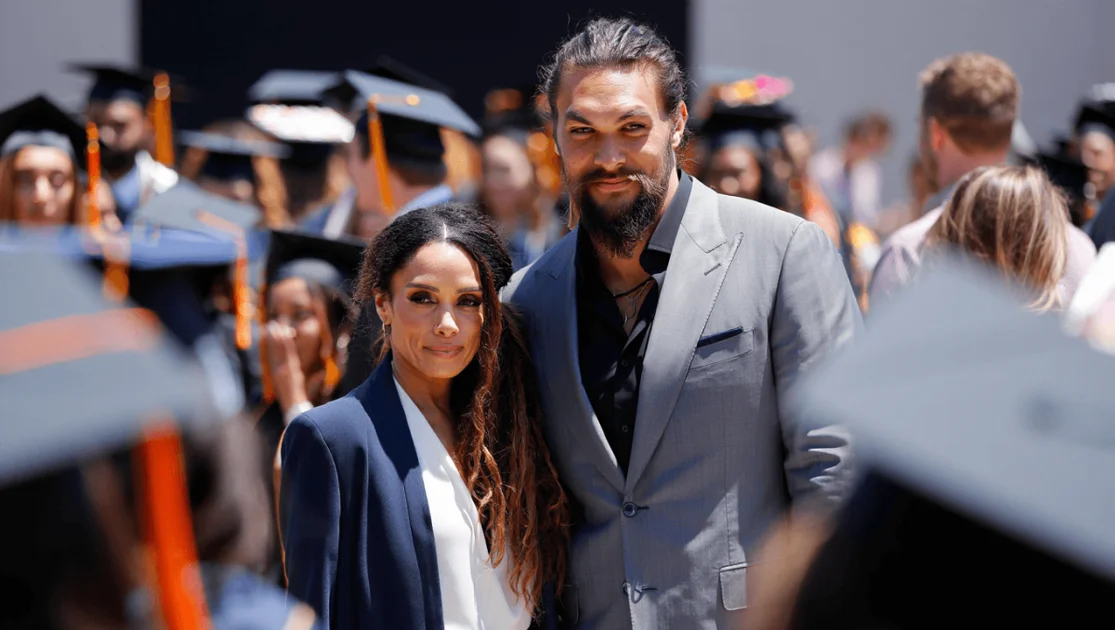 Lisa Bonet and ex Jason Momoa reunite for daughter Lola’s high school graduation