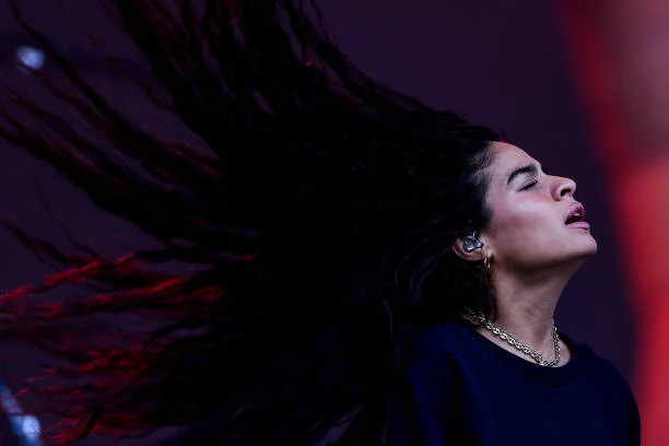 Jessie Reyez performs live on stage during day two of Lollapalooza Brazil at Autodromo de Interlagos on March 23, 2024 in Sao Paulo, Brazil.