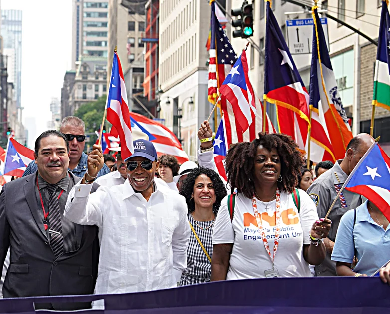 Mayor Eric Adams at 66th annual Puerto Rican Day Parade