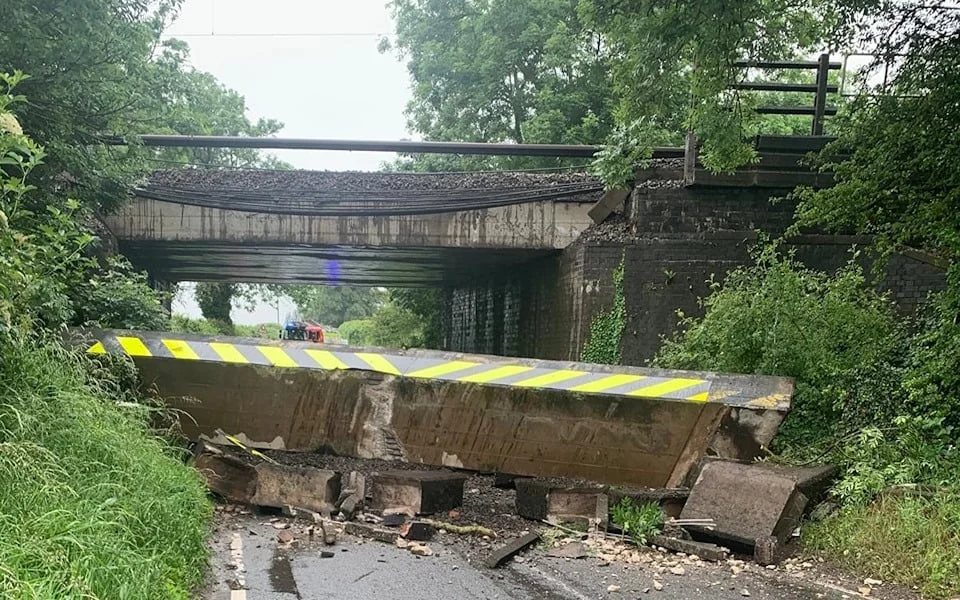 West Coast Main Line Disruption As Bridge Collapse Hits Nuneaton To Rugby Route