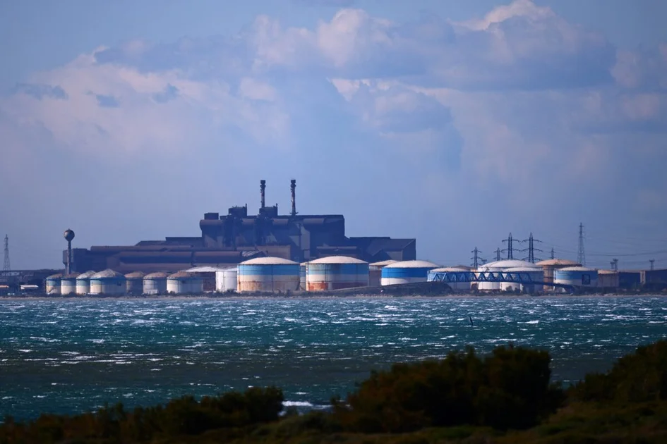 The Terminal of Fos-Lavera oil hub near Marseille