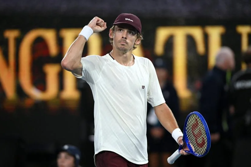Alex de Minaur affrontera Carlos Alcaraz en quarts. (Jaimi Joy/Reuters)