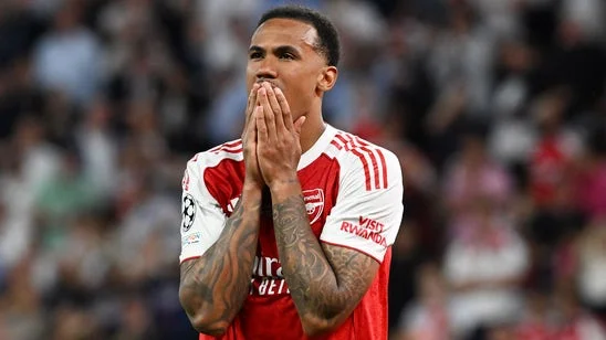 Arsenal's Gabriel Breaks Silence On 'Painful' Champions League Final Penalty Miss