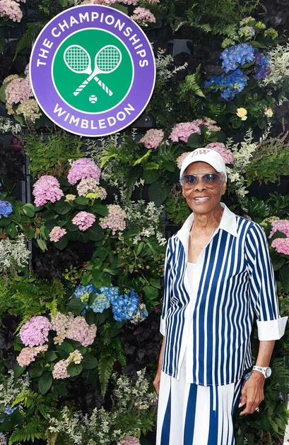 Dionne Warwick in The Wimbledon Suite at The Championships 2026, held at The All England Lawn Tennis Club, Wimbledon, Day 6, on July 4, 2026 in Wimbledon, England.