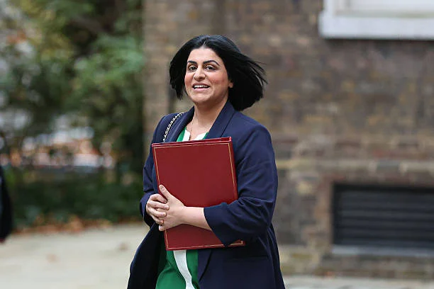 Home Secretary Shabana Mahmood arrives at Downing Street for the weekly Cabinet meeting in London, United Kingdom on November 18, 2025.