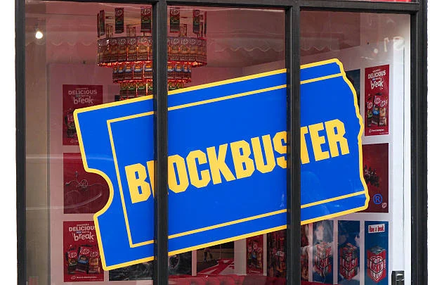 The KitKat Blockbuster pop-up shop is prepared for opening in London's Soho.