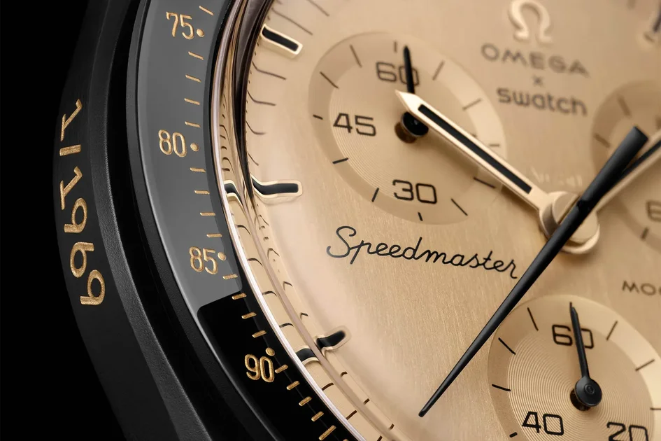 MoonSwatch 1969 : l'or vient de vieilles pièces Omega fondues par Swatch elle-même