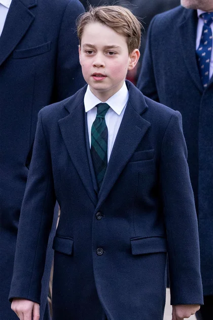 Image may contain Prince George of Cambridge Formal Wear Accessories Tie Clothing Suit Coat Blazer Jacket and Adult