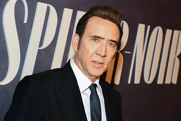 Nicolas Cage at the "Spider-Noir" world premiere held at Regal Times Square on May 13, 2026 in New York, New York.