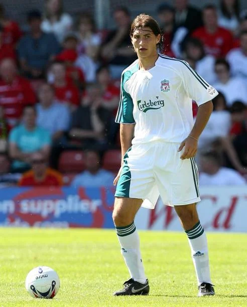 Liverpool's Gabriel Paletta in action during the friendly match against Wrexham at the Racecourse Ground, Wrexham.