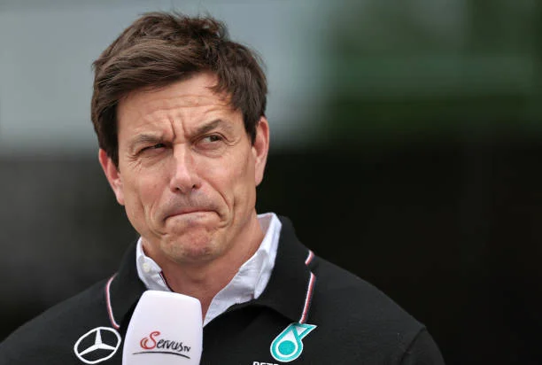 Toto Wolff of Austria and Mercedes-AMG PETRONAS F1 Team during qualifying ahead of the F1 Grand Prix of China at Shanghai International Circuit on...