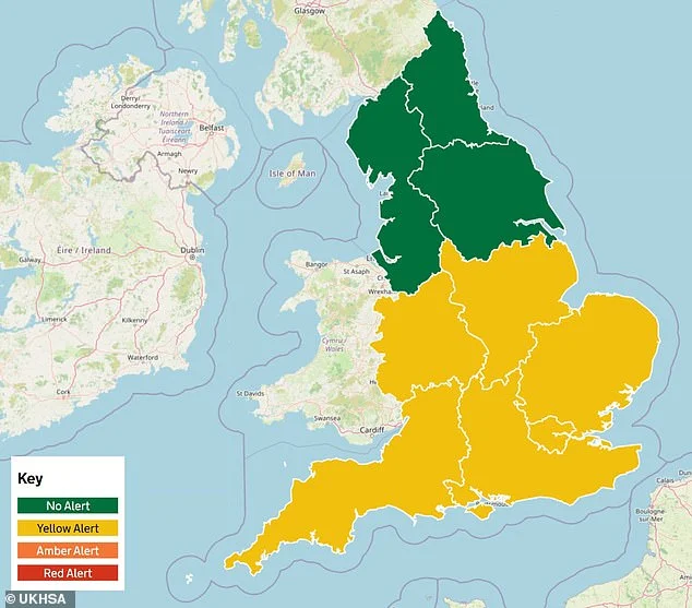 The UK Health Security Agency (UKHSA) has issued yellow heat health alerts from 9am today