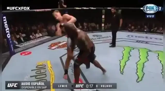 McGregor vs Khabib EN VIVO Fox Action: Derrick Lewis y el brutal derechazo de nocaut al ruso Volkov en main card de UFC 229