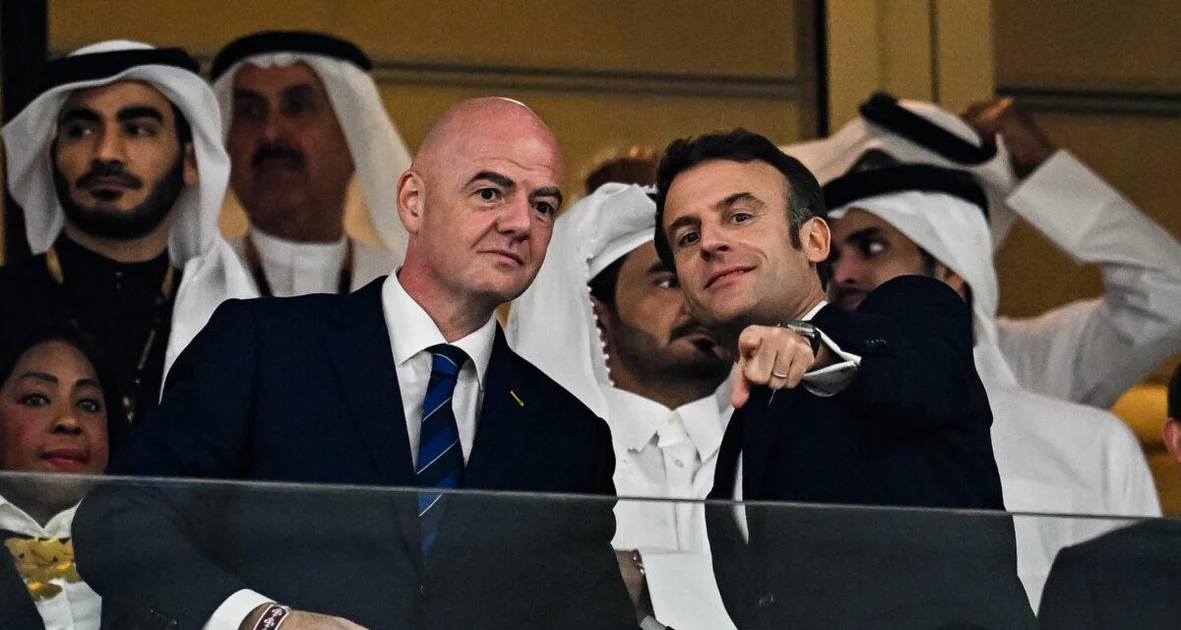 Gianni Infantino et Emmanuel Macron