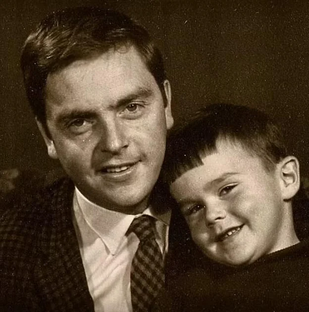 In his first published poem, written for the 2026 National Eisteddfod's prestigious Crown competition, the former presenter lays bare his grief for his late father, the celebrated academic Hywel Teifi Edwards (left)