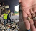 Sanitation workers find 2 lost heirloom rings after sorting through 20,000 pounds of trash