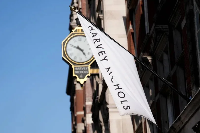 A view of the Harvey Nichols department store in Knightsbridge, central London. Mike Ashley's Frasers Group has bought Harvey Nichols after the struggling department store chain fell into administration. Bosses at Sports Direct owner Frasers said they will now oversee a turnaround at the historic chain, which could see it become a "smaller business" in the short-term. Picture date: Thursday August 13, 2026.