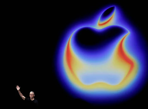 Apple CEO Tim Cook speaks during the keynote address at an Apple special event on September 09, 2025 in Cupertino, California. Apple will announce a...
