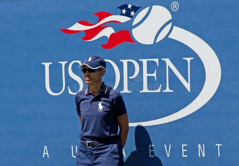 Linesman at US Open Tennis Championship. Us open tennis stock images, royalty-free photos and pictures