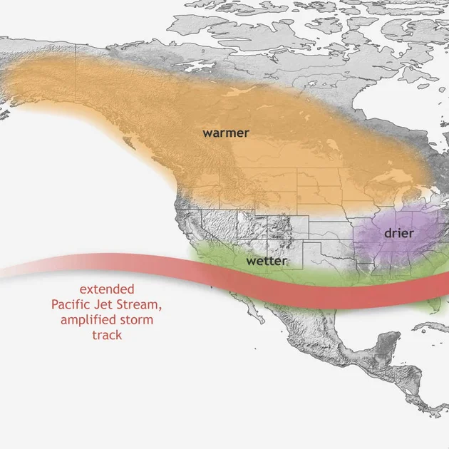 Farmers' Almanac First Snowfall Map Goes Viral as El Niño Winter Looms