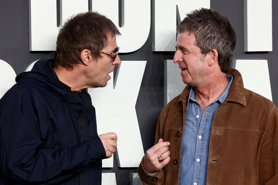 Liam and Noel at the London premiere of ‘Oasis: Don’t Look Back in Anger’