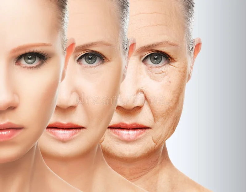Concept de beauté vieillissement cutané. Procédures anti-âge, rajeunissement, lifting, resserrement de la peau du visage, restauration d'une peau jeune anti-rides