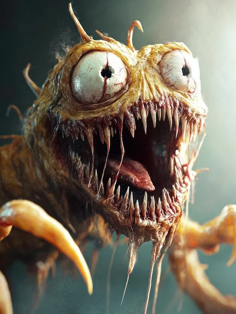 Photo creepy scary monster